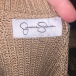 Jessica Simpson Knit Sweater Women's Large Tan Brown Crewneck Photo 7