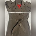 Calvin Klein Tan Trench Coat with Belted Waist Water Resistant Photo 8