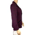 Cheryl Nash Windridge Womens Tailored Blazer Suit Jacket Striped Black Pink Med Photo 4