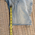 MOTHER The Tripper Cutoff Fray Denim Jean Shorts Skating On Thin Ice 26 Blue Photo 10