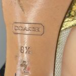 Coach  Gold Leather Heels‎ Photo 5