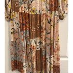 Fate Midi Dress Sz Small Patchwork Boho Peasant Western Romantic Feminine Flowy Photo 3