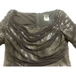 Tadashi Shoji shimmery blank layered top sz 10 Photo 2