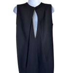 Vince 2 Mini Shift Dress Black Sleeveless Back Keyhole Crew Neck Lined pockets Photo 6