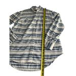 A New Day  Women Size Medium Button Down Shirt Striped Cotton 6-389 Photo 4