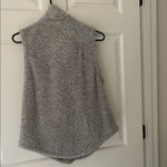 Pink Lily  Cozy Gray Fleece Vest Photo 5