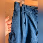 Urban Outfitters Blue Jogger Pants denim blue elastic baggy drawstring ankle Y2K Photo 3