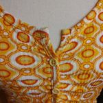 Jolie And Joy NWT Size Medium M Floral Crop Top Vibrant Bright Orange Red White Photo 10