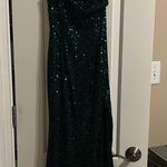 Hello Molly Emerald Green Sparkly Prom dress Photo 2