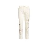 Ralph Lauren NWT POLO Avery Boyfriend Jean In Beaded Ivory Size 34 Photo 1