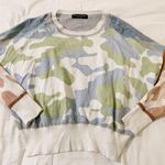 Central Park West Mixed Camo Sweater Photo 0