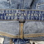 American Eagle  Mom Shorts Distressed High Rise Blue Denim Distressed  Womens 8 Photo 2