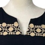 Katherine Kelly Sheath Dress Sleeveless Crochet Black Tan White Women’s Size 8 Photo 8