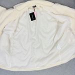Pretty Little Thing  Faux Sherpa Double Breasted Teddy Coat Cream 10 Borg Lapel Photo 11
