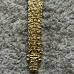 Treasure chest women’s‎ vintage gold tone textured bracelet watch one size Photo 4