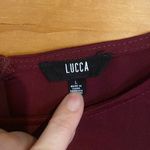 Lucca Couture Lucca maroon tier sleeve long sleeve dress Photo 4