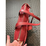 Coach Vintage  HAMPTON TOTE F10195 Red‎ LEATHER Classic Womens Y2K BAG PURSE Photo 9