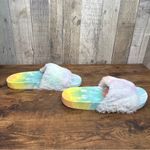 Top Moda  Size 11 Fuzzy Top Open Toe Slides Photo 5