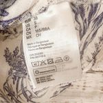 H&M Blue and White Floral Linen Wrapover Blouse, EUC, Size Small Photo 11