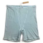SKIMS  Size Large Lace Pointelle Boxer Short Underwear Panties Sky Blue NEW! Photo 0