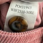 Faherty  Women's Stretch Cord Wide Leg Pants Pink Corduroy Size 25 Retro Casual Photo 9