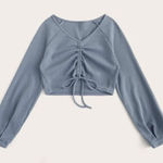 SheIn Waffle knit cropped sweater Photo 0