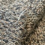 Alpaca Knit Sweater Open Front Cardigan Marbled Brown Medium Photo 7