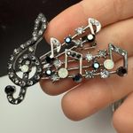 French Horn Musical Instrument, Music Note Brooch Pin Lot Of 4 Photo 8