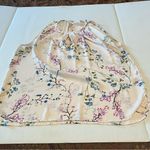 Carolina belle Montreal Womens Size Large Floral Sleeveless Blouse Tank Coastal Photo 2