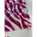 The East Order Dress Womens Medium Rhea White Pink Zebra Print Satin Mini Photo 11