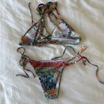 Pretty fiona rainbow gemstone detailed bikini worn once Red Size M Photo 1