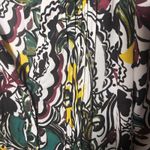 Josephine Chaus Chaus Size Large Art To Wear Asymmetrical Hem Top Fall Tab Sleeves Semi Sheer Photo 7