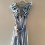 Mac Duggal  Ruffle Tiered Cut Out Chiffon Gown in Powder Blue 6 Photo 11