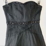 BCBGMAXAZRIA strapless feathers jewel detail dress Size 2 Photo 1