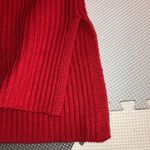 J.Crew Sleeveless Tunic Sweater Red X Small Knit Tank Cotton Merino Wool Blend Photo 7