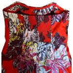 Anthropologie $198 Leifsdottir 4 ITOH Peony Strapless Mini Dress Red Gray Floral Photo 5