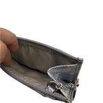 Coach Gray Coated Canvas Card Holder Wallet Wristlet Photo 4