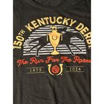 Gildan 150th Kentucky Derby 2024 Black Graphic T Shirt Run For Roses Tee Sz L Photo 1