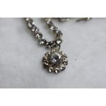 Source Unknown Vintage Rhinestone Prong Set Tennis Pendant Like New Glam Bridal Necklace Photo 2