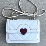 Quilted Vegan Leather Crossbody Bag White Photo 0