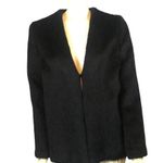 Boutique REVERSIBLE BLACK HOBO FAUX FUR COAT size medium Photo 12