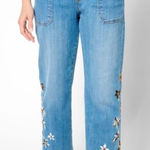 Driftwood  Jeans Drifod Ruby Pull-On Relaxed Jean Sz Small Floral Cottage Photo 0