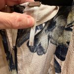 Free People Floral Wrap Romper with Navy and Cream Design Photo 3