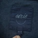 Aerie  Dark Blue Ribbed Long Sleeve Tee Photo 1