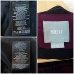 Anthropologie  Maeve Elorn Sheath Dress Women 6 US Red Black Lace Ruched Romantic Photo 10