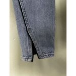 AMO Jeans Size 30/26 Twist Sweet Cheeks Cropped Piping Velvet Stripe Split Hem‍ Blue Photo 5