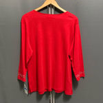 Karen Scott B16- NEW! Women's  Blouse, XL, Red Photo 5