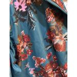 Joyfolie Womans Mia Joy Green‎ Floral Bomber Jacket windbreaker Size XS Photo 3