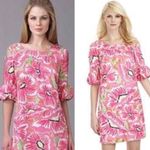 Lilly Pulitzer Lily pullitzer silk printed floral pink yellow green Sasha dress Photo 1