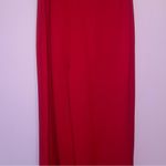 Crystal Sky S Red Strapless Jumpsuit Wide Leg Ruffle Photo 6